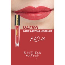 Sheida Ultra Long Lastıng Lıpcolor (Likit Ruj) No:10