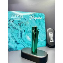 Orijinal Full Metal Taşlı ve Gazlı Özel Kutulu Clipper Çakmak