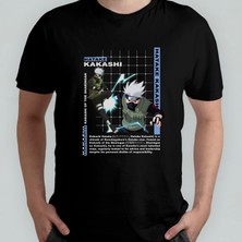Pixxa Naruto Kakashi Hatake %100 Pamuklu Bisiklet Yaka T-Shirt Model 8