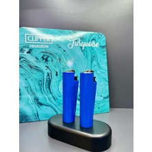 Orijinal Metal Kılıflı Taşlı ve Gazlı 2 Adet Clipper Çakmak