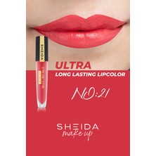 Sheida Ultra Long Lastıng Lıpcolor (Likit Ruj) No:21