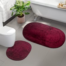 Bonny Home 2'li Rixos Mürdüm Kaymaz Taban Banyo Paspası & Halısı Seti