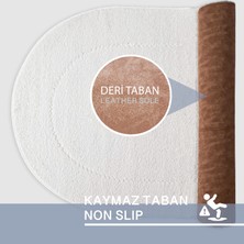 Bonny Home 2'li Rixos Krem Rengi Kaymaz Taban Banyo Paspası & Halısı Seti