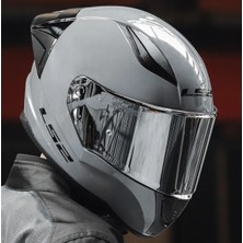 Ls2 Rapıd 2 Race Nardo Gri Fullface Motosiklet Kaskı Polikarbonat Malzemeden Gri Camlı XL Beden