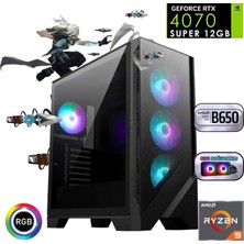 Güneysu Ryzen 9 9900X 32GB Ddr5 1tb SSD Rtx 4070 Super B650 240MM Sıvı Soğutma Oyun Bilgisayarı