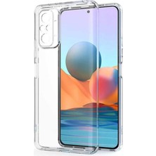 Fibaks Xiaomi Redmi Note 10 Pro Kılıf 3D kamera Korumalı Şeffaf Yumuşak Süper Silikon Kapak