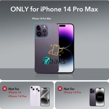 Fibaks iPhone 14 Pro Max Kılıf 3D kamera Korumalı Şeffaf Yumuşak Süper Silikon Kapak