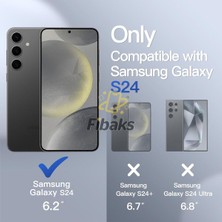 Fibaks Samsung Galaxy S24 Kılıf Kamera Çıkıntılı Magsafe Wireless Şarj Sert Şeffaf Darbe Emici Kapak