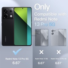 Fibaks Xiaomi Redmi Note 13 Pro 5G Kılıflı Renksiz Şeffaf Esnek Renksiz Silikon