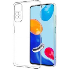 Fibaks Xiaomi Redmi Note 11 Pro Kılıf 3D kamera Korumalı Şeffaf Yumuşak Süper Silikon Kapak