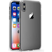 Fibaks Apple iPhone X/xs Kılıf Kamera Korumalı Şeffaf Ultra İnce Esnek Renksiz Silikon Kapak