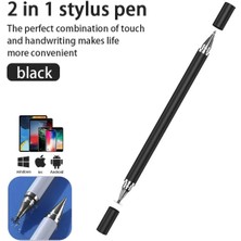 Fibaks 2in1 Dokunmatik Stylus Disk Pen ve Tükenmez Tablet Kalemi Telefon Tüm Dokunmatik Ekranlara Uyumlu