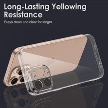 Fibaks Apple iPhone 16 Pro Kılıf Kamera Korumalı Şeffaf Ultra Ince Esnek Renksiz Silikon Kapak