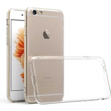 Fibaks iPhone 6 Kılıf 3D kamera Korumalı Şeffaf Yumuşak Süper Silikon Kapak