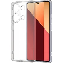 Fibaks Xiaomi Redmi Note 13 Pro 4g Kılıf Kamera Korumalı Şeffaf Ultra Ince Esnek Renksiz Silikon Kapak