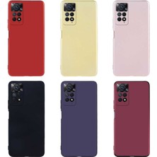 Fibaks Xiaomi Redmi Note 11 Pro 5g Kılıf Premier Silikon Lüks Ince Mat Renkli Yumuşak Silikon Kapak