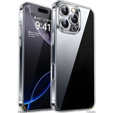 Fibaks Apple iPhone 16 Pro Max Kılıf Kamera Korumalı Şeffaf Ultra Ince Esnek Renksiz Silikon Kapak