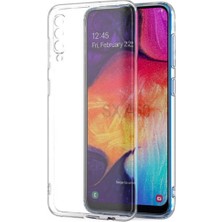 Fibaks Samsung Galaxy A50 Kılıf 3D kamera Korumalı Şeffaf Yumuşak Süper Silikon Kapak