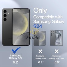 Fibaks Samsung Galaxy S24 Kılıf Kamera Çıkıntılı Içi Kadife Lansman Yumuşak Dokulu Silikon