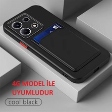 Xiaomi Redmi Note 13 Pro 4g Kılıf Kamera Korumalı Kartlıklı Cüzdanlı Kırmızı Tuşlu Silikon Kapak