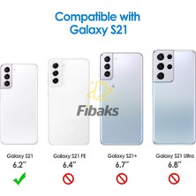 Fibaks Samsung Galaxy S21 Kılıf Mat Parmak Izi Yapmaz Kamera Korumalı Renkli Tuşlu Sert Silikon Kapak