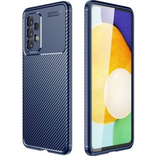 Fibaks Samsung Galaxy A53 Kılıf Rugged Armor Darbe Emici Uzun Ömürlü Dayanıklı Parmak İzi Yapmaz Karbon Tasarım Negro Silikon Kapak