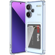 Fibaks Xiaomi Redmi Note 13 Pro Plus Kılıf Kamera Koruma Köşe Korumalı Kartlıklı Cüzdanlı Darbe Emici Kapak