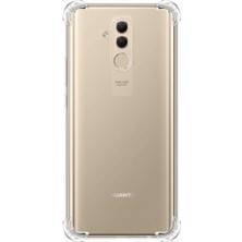 Fibaks Huawei Mate 20 Lite Kılıf AntiShock Köşe Korumalı Darbe Emici Crystal Berrak Şeffaf Sert Silikon