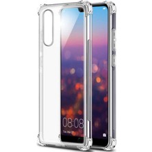 Fibaks Huawei P20 Pro Kılıf AntiShock Köşe Korumalı Darbe Emici Crystal Berrak Şeffaf Sert Silikon