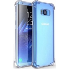 Fibaks Samsung Galaxy S8 Kılıf AntiShock Köşe Korumalı Darbe Emici Crystal Berrak Şeffaf Sert Silikon