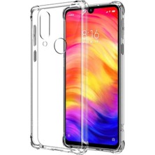 Fibaks Xiaomi Redmi Note 7 Kılıf AntiShock Köşe Korumalı Darbe Emici Crystal Berrak Şeffaf Sert Silikon