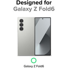 Fibaks Samsung Galaxy Z Fold 6 Kılıf Magsafe Wireless Kablosuz Şarj Destekli Sert Şeffaf Darbe Emici Kapak