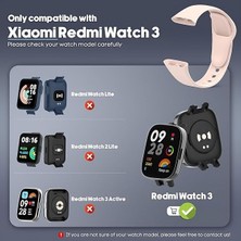 Fibaks Xiaomi Redmi Watch 3 Kordon Akıllı Saat Bileklik Kordonu Yumuşak Silikon Kayış