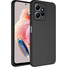 Xiaomi Redmi Note 12 Kılıf Kadife Lansman Soft Yumuşak Liquid Silikon Kamera Korumalı Mara