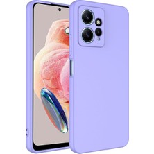 Xiaomi Redmi Note 12 Kılıf Kadife Lansman Soft Yumuşak Liquid Silikon Kamera Korumalı Mara