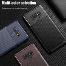 Fibaks Samsung Galaxy Note 9 Kılıf Rugged Armor Darbe Emici Uzun Ömürlü Dayanıklı Parmak İzi Yapmaz Karbon Tasarım Negro Silikon Kapak