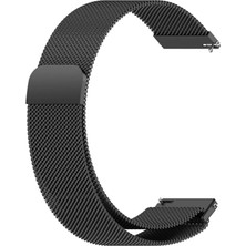 Fibaks Xiaomi Watch S1 - S1 Pro - S1 Active 46MM 22MM Uyumlu Metal Hasır Örgü Mıknatıslı Milano Loop Kordon