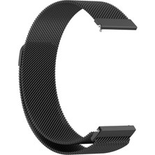 Fibaks Xiaomi Watch S1 - S1 Pro - S1 Active 46MM 22MM Uyumlu Metal Hasır Örgü Mıknatıslı Milano Loop Kordon