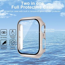 Fibaks Apple Watch Uyumlu 7 8 9 41MM Kılıf Kasa ve Ekran Koruyucu 360 Tam Koruma Kapak