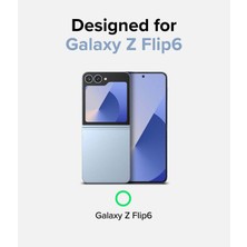 Fibaks Samsung Galaxy Z Flip 6 Kılıf Magsafe Wireless Kablosuz Şarj Destekli Sert Şeffaf Darbe Emici Kapak