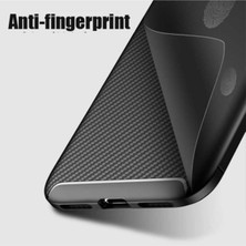 Fibaks Apple iPhone 12 Kılıf Rugged Armor Darbe Emici Uzun Ömürlü Dayanıklı Parmak İzi Yapmaz Karbon Tasarım Negro Silikon Kapak