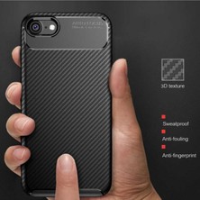 Fibaks Apple iPhone 12 Kılıf Rugged Armor Darbe Emici Uzun Ömürlü Dayanıklı Parmak İzi Yapmaz Karbon Tasarım Negro Silikon Kapak