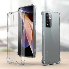 Fibaks Xiaomi Redmi Note 11 Pro Plus Kılıf AntiShock Köşe Korumalı Darbe Emici Crystal Berrak Şeffaf Sert Silikon