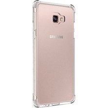 Fibaks Samsung Galaxy J7 Prime Kılıf AntiShock Köşe Korumalı Darbe Emici Crystal Berrak Şeffaf Sert Silikon