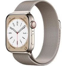 Fibaks Apple Watch Se Nike Series 1 2 3 4 5 6 7 8 9 38 40 41MM Uyumlu Metal Hasır Örgü Mıknatıslı Milano Loop Kordon