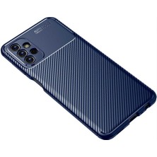 Fibaks Samsung Galaxy A13 Kılıf Rugged Armor Darbe Emici Uzun Ömürlü Dayanıklı Parmak İzi Yapmaz Karbon Tasarım Negro Silikon Kapak