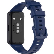 Fibaks Huawei Band 8 - 9 - 10 Uyumlu Renkli Tokalı Silikon Akıllı Saat Kordon Kayış Bileklik