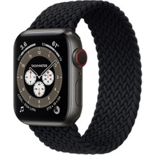 Fibaks Apple Watch 1 2 3 4 5 6 7 8 9 Se Uyumlu 38 40 41 mm Uyumlu Örgü Loop Small Kordon Denim