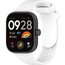 Fibaks Xiaomi Redmi Watch 4 Uyumlu Akıllı Saat Bileklik Kordonu Yumuşak Silikon Kayış