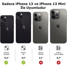 Apple iPhone 13 Mini Kamera Lens Koruyucu Kırılmaz Cam Kaliteyi Bozmaz Temperli Berrak Koruma Cl-07